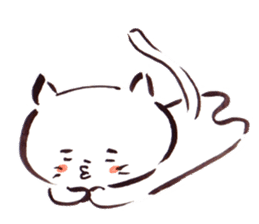 The paintbrush cat Mayu2 sticker #9635605