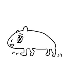Spooky Capybara sticker #9636300