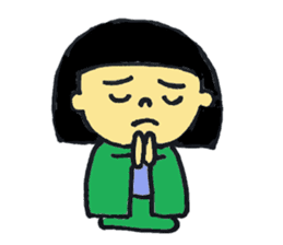 kimono girl and kimono dressing sticker sticker #9636588