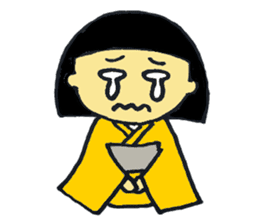 kimono girl and kimono dressing sticker sticker #9636603