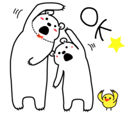 "Luke" and "Lucas" of the white bear sticker #9637488