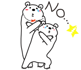 "Luke" and "Lucas" of the white bear sticker #9637489