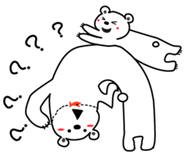 "Luke" and "Lucas" of the white bear sticker #9637493