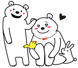 "Luke" and "Lucas" of the white bear sticker #9637505