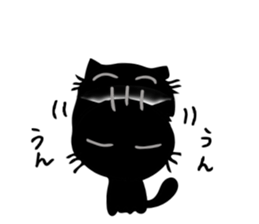 Very black cat 3 sticker #9637656