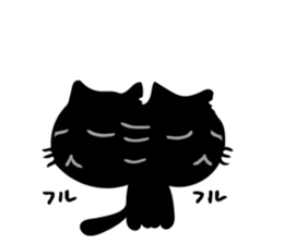 Very black cat 3 sticker #9637657