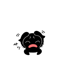 Very black cat 3 sticker #9637658