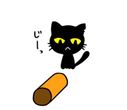 Very black cat 3 sticker #9637663