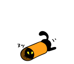 Very black cat 3 sticker #9637666