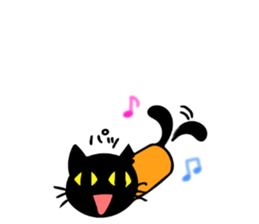 Very black cat 3 sticker #9637668