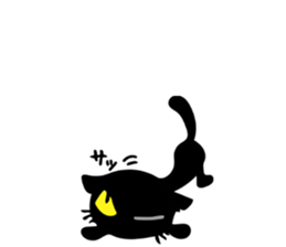 Very black cat 3 sticker #9637673