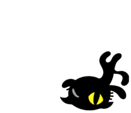 Very black cat 3 sticker #9637686