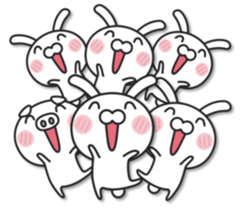 The rabbit which multiplies sticker #9638250