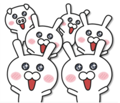 The rabbit which multiplies sticker #9638253