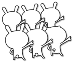 The rabbit which multiplies sticker #9638260