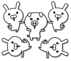 The rabbit which multiplies sticker #9638261