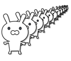 The rabbit which multiplies sticker #9638284