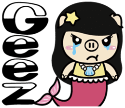 Fisherman Ponda and Little Permaid Piga sticker #9638622