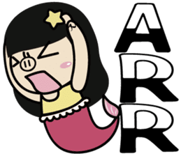 Fisherman Ponda and Little Permaid Piga sticker #9638627