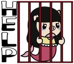 Fisherman Ponda and Little Permaid Piga sticker #9638634