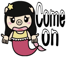 Fisherman Ponda and Little Permaid Piga sticker #9638635