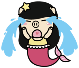 Fisherman Ponda and Little Permaid Piga sticker #9638638