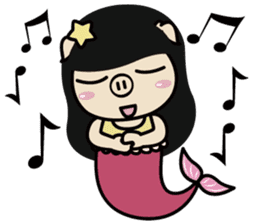 Fisherman Ponda and Little Permaid Piga sticker #9638642