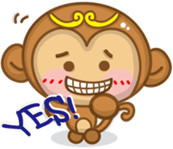 Monkey Baby sticker #9638986