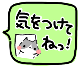 Hi, Hachiware cat3 sticker #9639585
