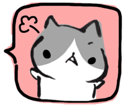 Hi, Hachiware cat3 sticker #9639602