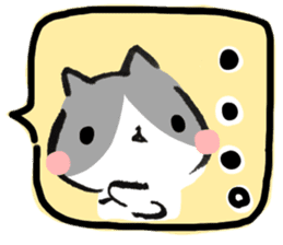 Hi, Hachiware cat3 sticker #9639604