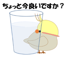 Mischievous a parakeet cyu3(Honorific) sticker #9640303