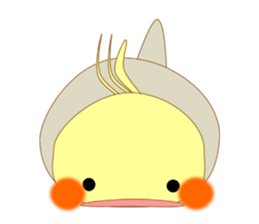 Mischievous a parakeet cyu3(Honorific) sticker #9640321