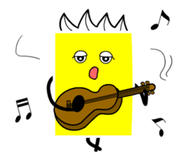 Funky Yellow Cardman sticker #9640352