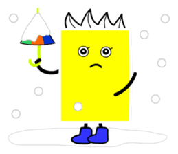 Funky Yellow Cardman sticker #9640355