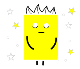 Funky Yellow Cardman sticker #9640357