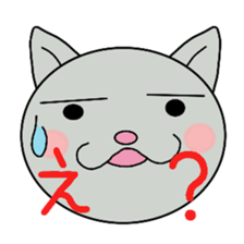 Big cat face sticker #9640408