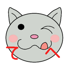 Big cat face sticker #9640410