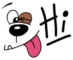 Dog Face and Text 2: Western dog sticker #9641362
