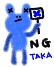 "taka-chan" only name stamp sticker #9641687
