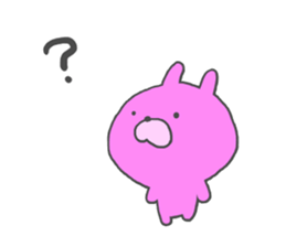 Pink rabbit. sticker #9642288