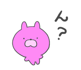 Pink rabbit. sticker #9642289