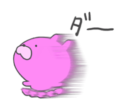 Pink rabbit. sticker #9642293