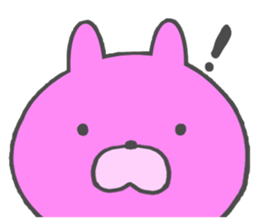 Pink rabbit. sticker #9642296