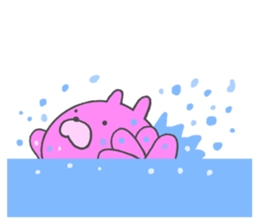 Pink rabbit. sticker #9642303