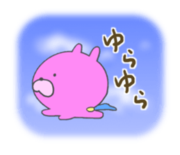 Pink rabbit. sticker #9642304