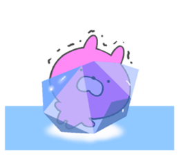 Pink rabbit. sticker #9642307