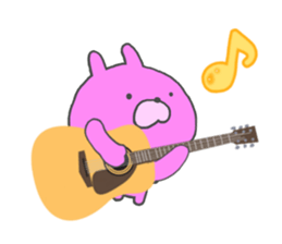 Pink rabbit. sticker #9642314