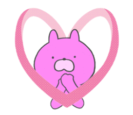 Pink rabbit. sticker #9642315