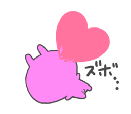 Pink rabbit. sticker #9642327